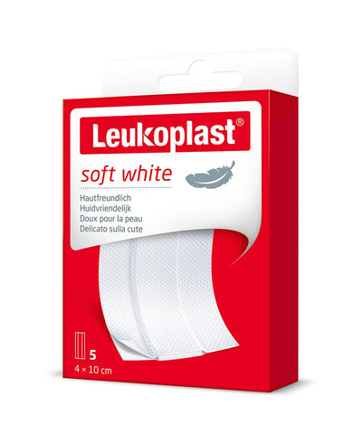 Leukoplast Soft Alb - plasturi pentru piele sensibila 5 buc/cutie - doctorplaga.ro