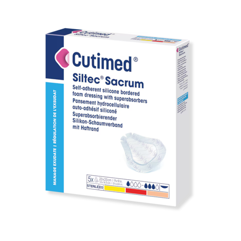 Cutimed® Siltec® Sacrum, cu strat de silicon, dedicat zonei sacrale