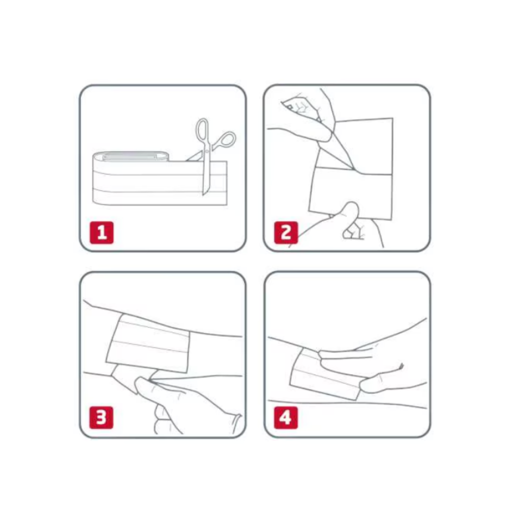 Leukoplast® Elastic, Meșă absorbantă, cu margini aderente