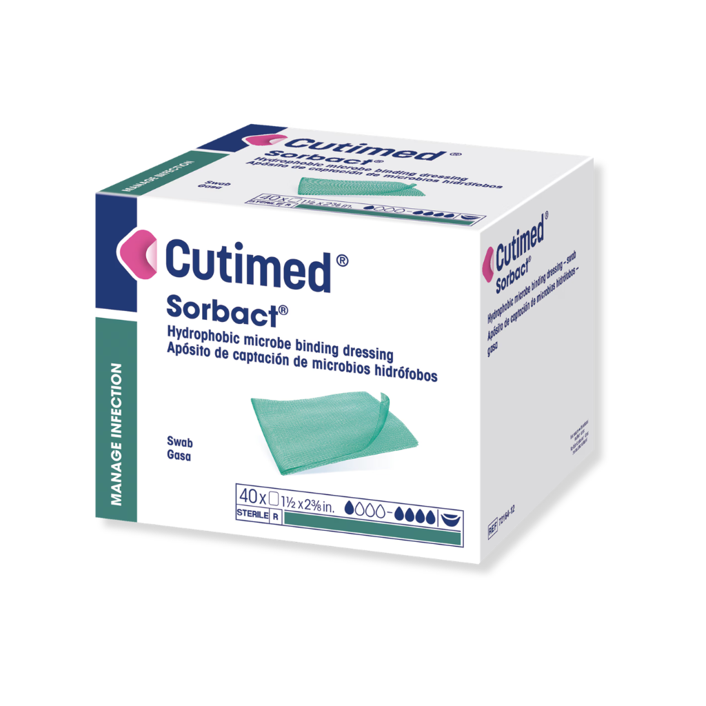 Cutimed® Sorbact® Comprese, reduc încărcătura microbiană, 1 buc.