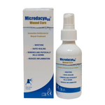 Microdacyn 60 Wound Care spray bottle and packaging on a white background