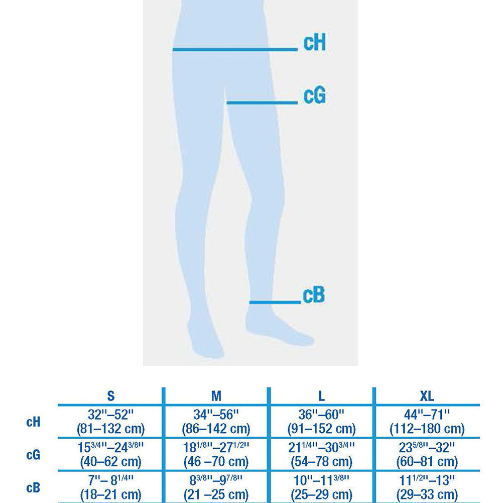 Jobst UltraSheer Pantyhose tabelul cu marimi by doctorplaga.ro